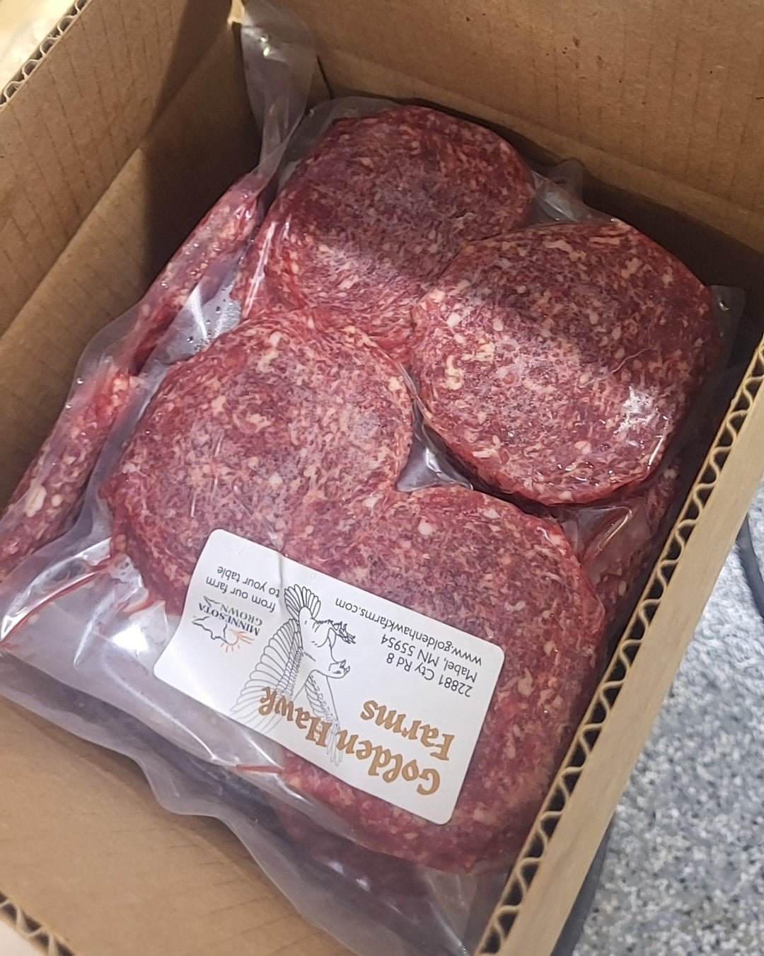 Beef Seasoned Hamburger Patties 20 Pounds